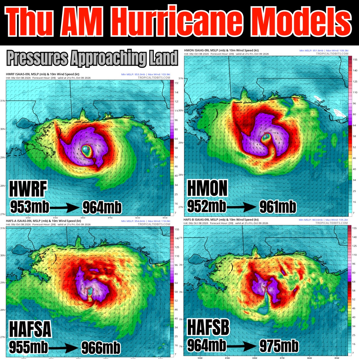 洋楽 HUrricane / terms&deff nish'n(s) The latest Thursday 06z Hurricane Models here on tropicaltidbits