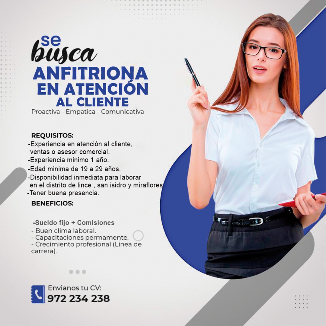 Consultoría de Factor Humano - CONVOCATORIA LABORAL ASISTENTE DE ...
