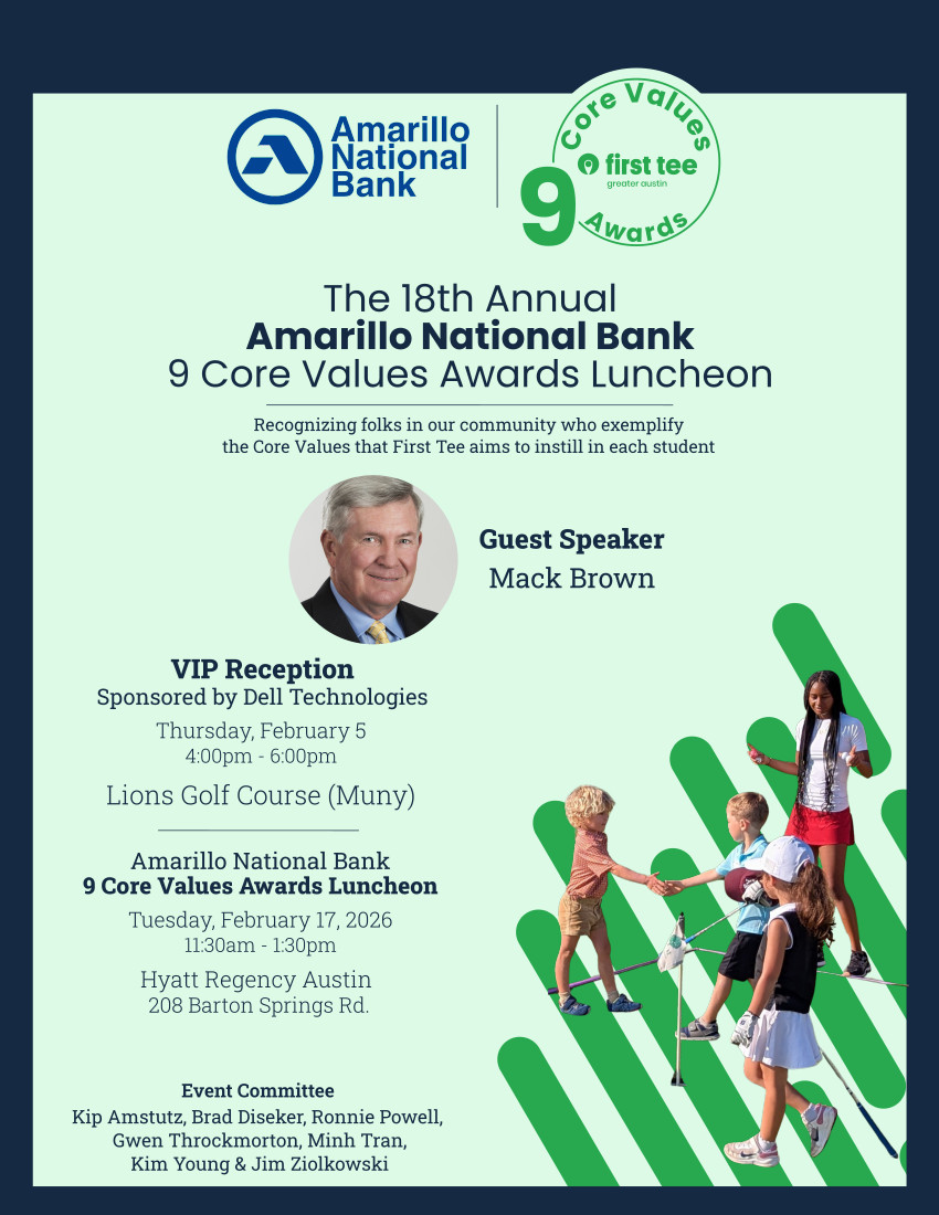Meet our 2026 9 Core Values... - First Tee - Greater Austin | Facebook