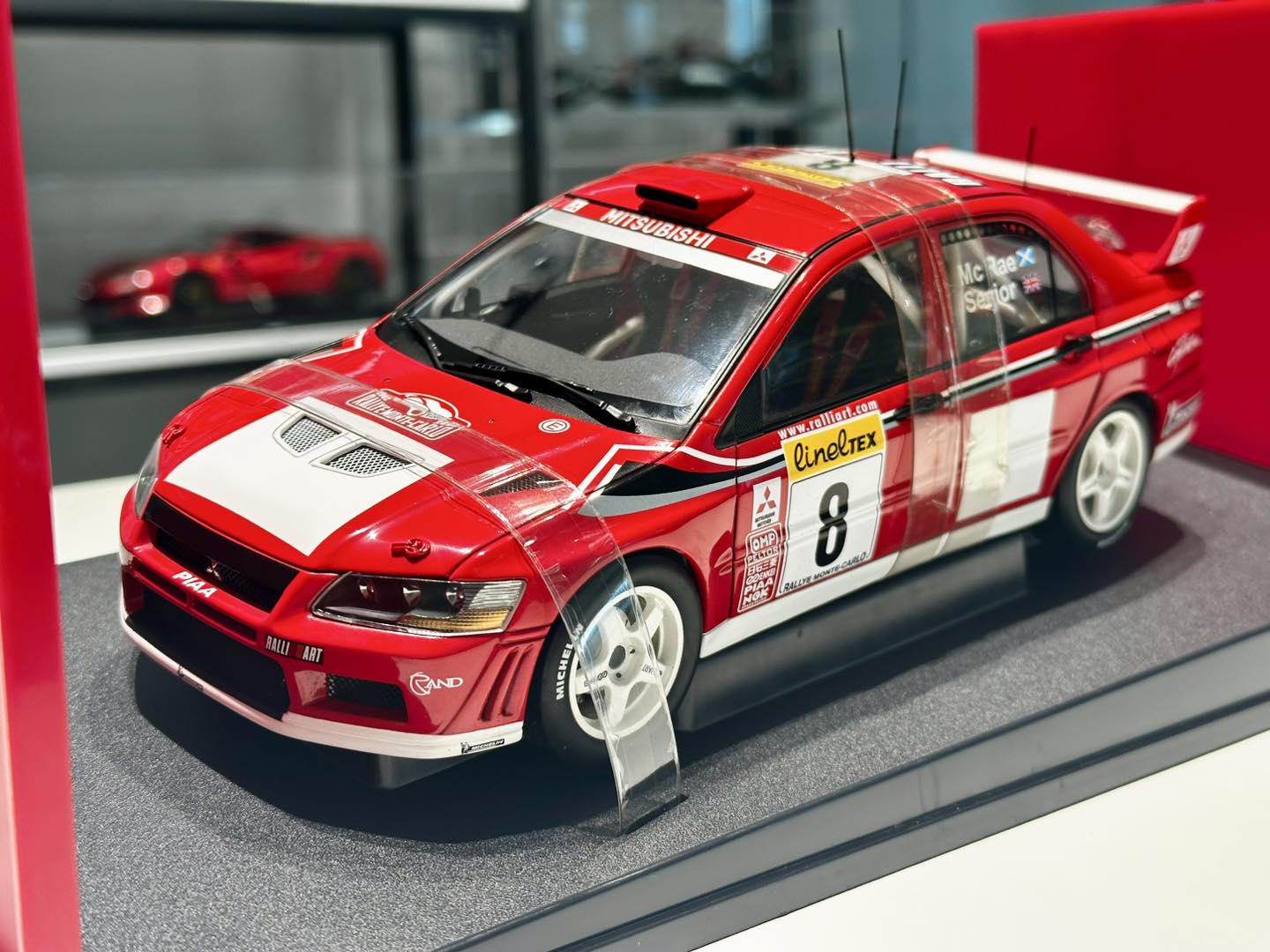 Very Rare Autoart 1/18th Mitsubishi Lancer Evolution Vll WRC 2002 