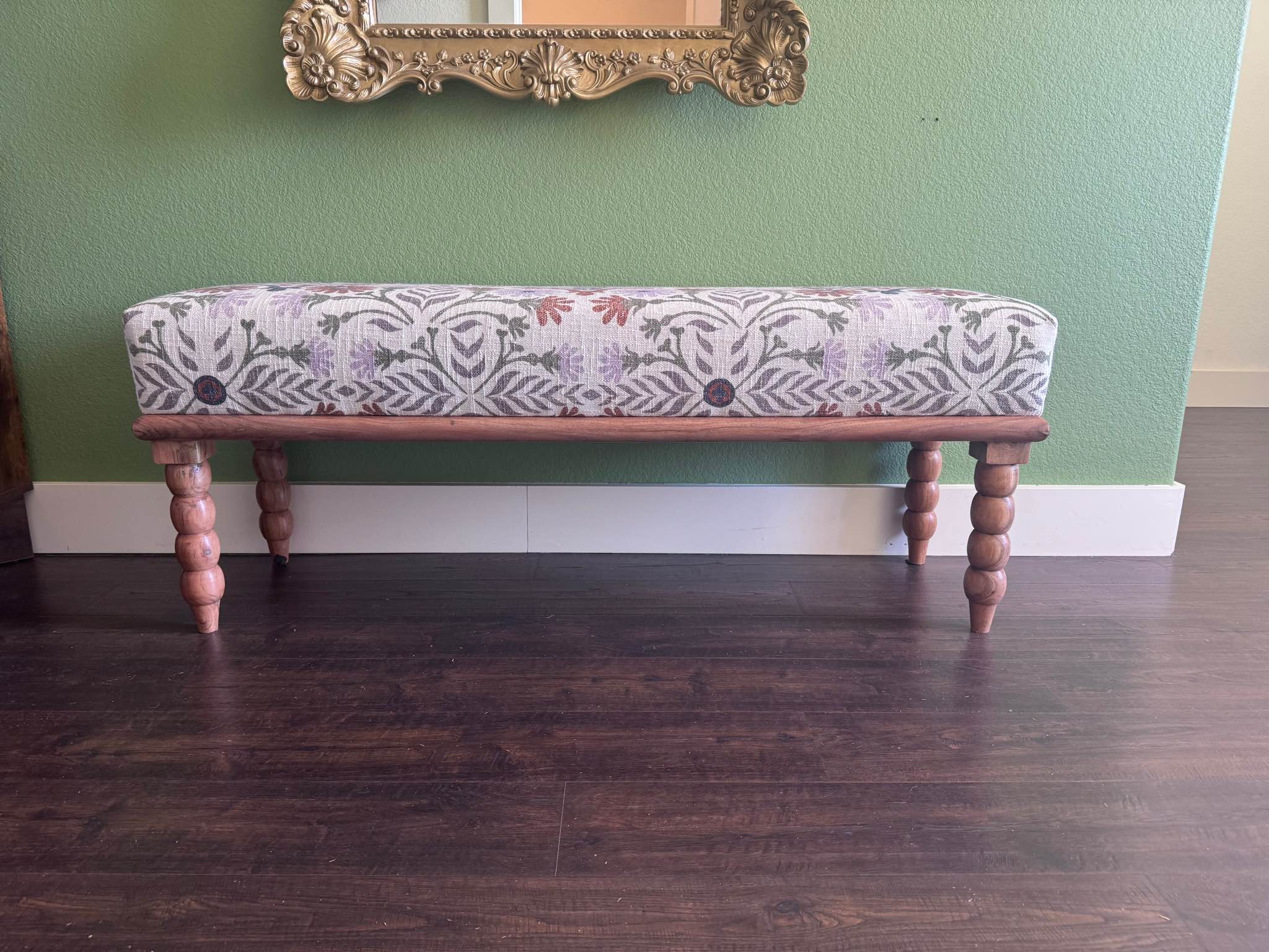 Floral accent bench - Benches - Glen Rose, Texas | Facebook Marketplace ...