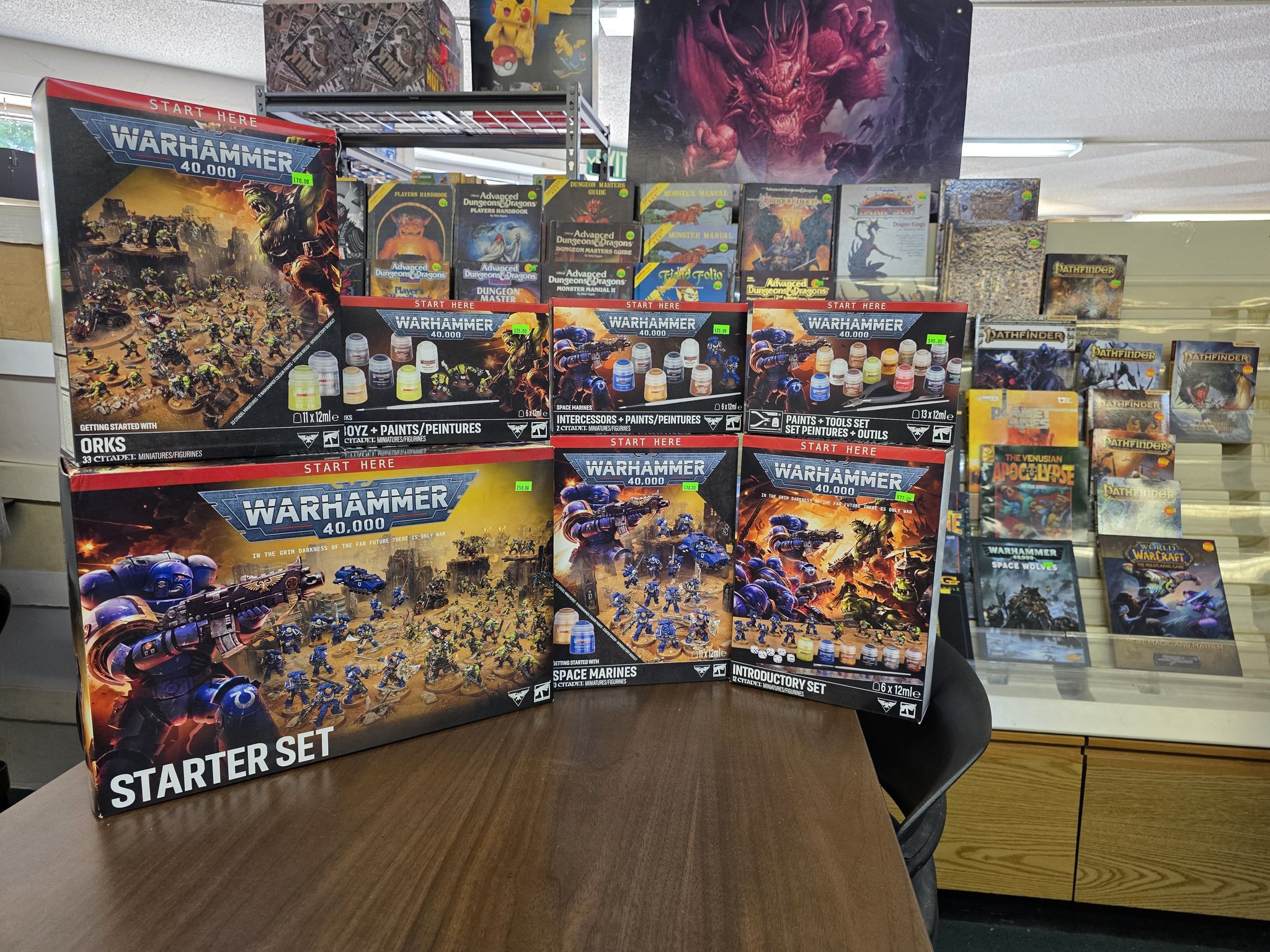 Ravenswood - The tower of graphic comic storage boxes has been