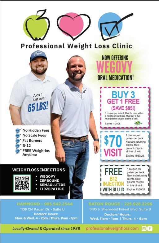 coupons for b12 injections Professional Weight Loss Clinic wegovy Hammond Baton Rouge Neurobion Ampoule