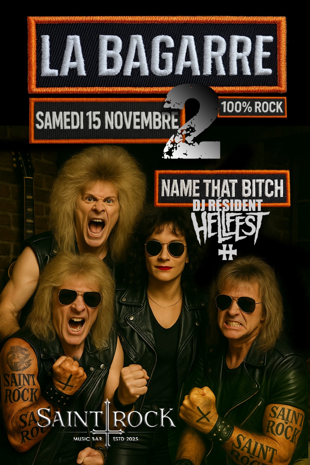 LA BAGARRE #2 - SOIREE 100% ROCK METAL - TATTOO FLASH - SAINT ROCK BAR