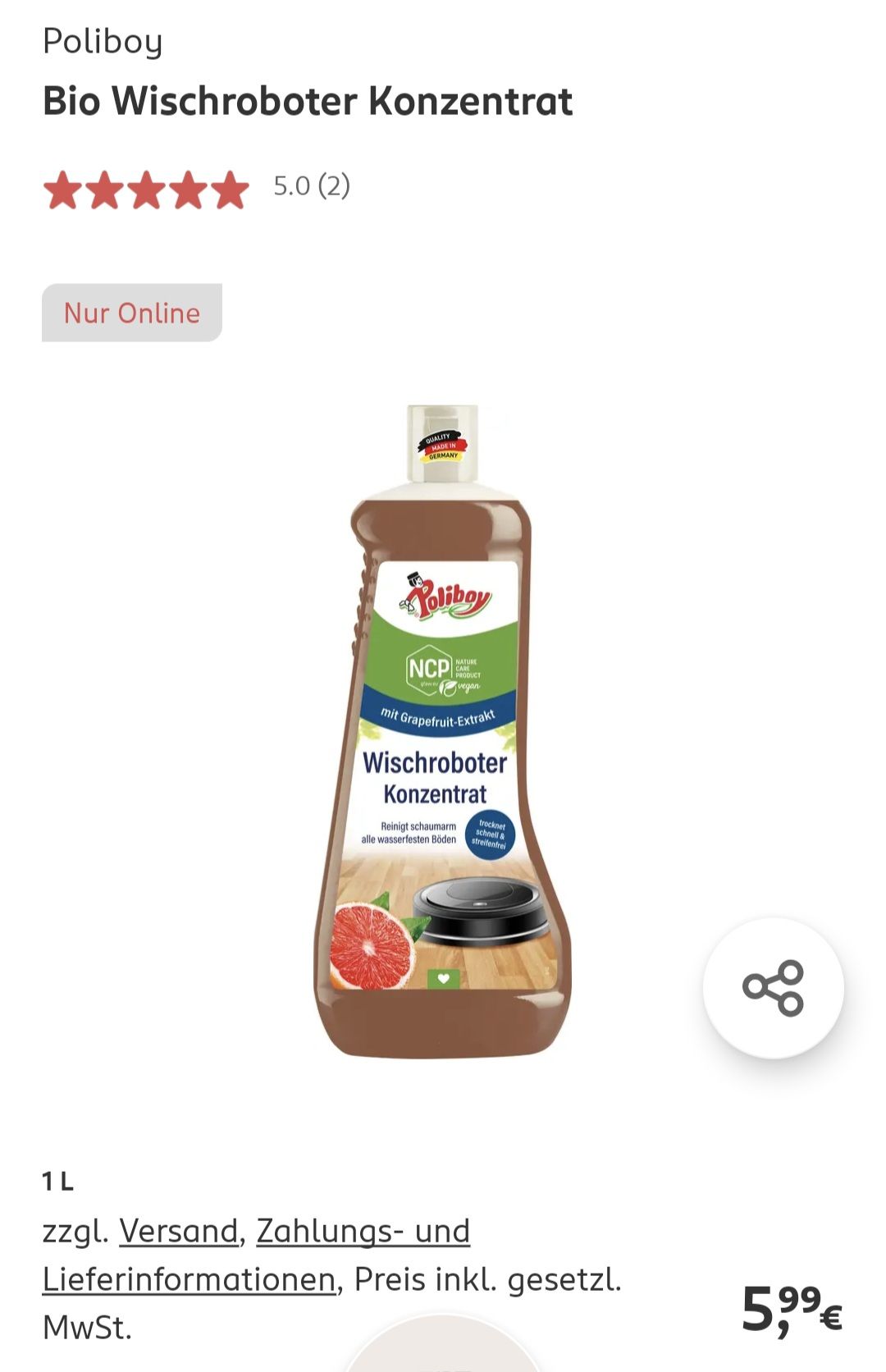 L50s. In die Station kommt ja Reinigungsmittel womit der Mop mit gereinigt wird. Würde das Mittel passen? Oder welches Mittel kann ich bei Rossmann/dm beispielsweise kaufen jenes passend ist?
