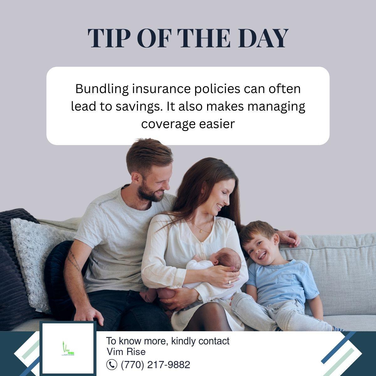 Bundling your insurance can... - Vim Rise Financial Services | Facebook