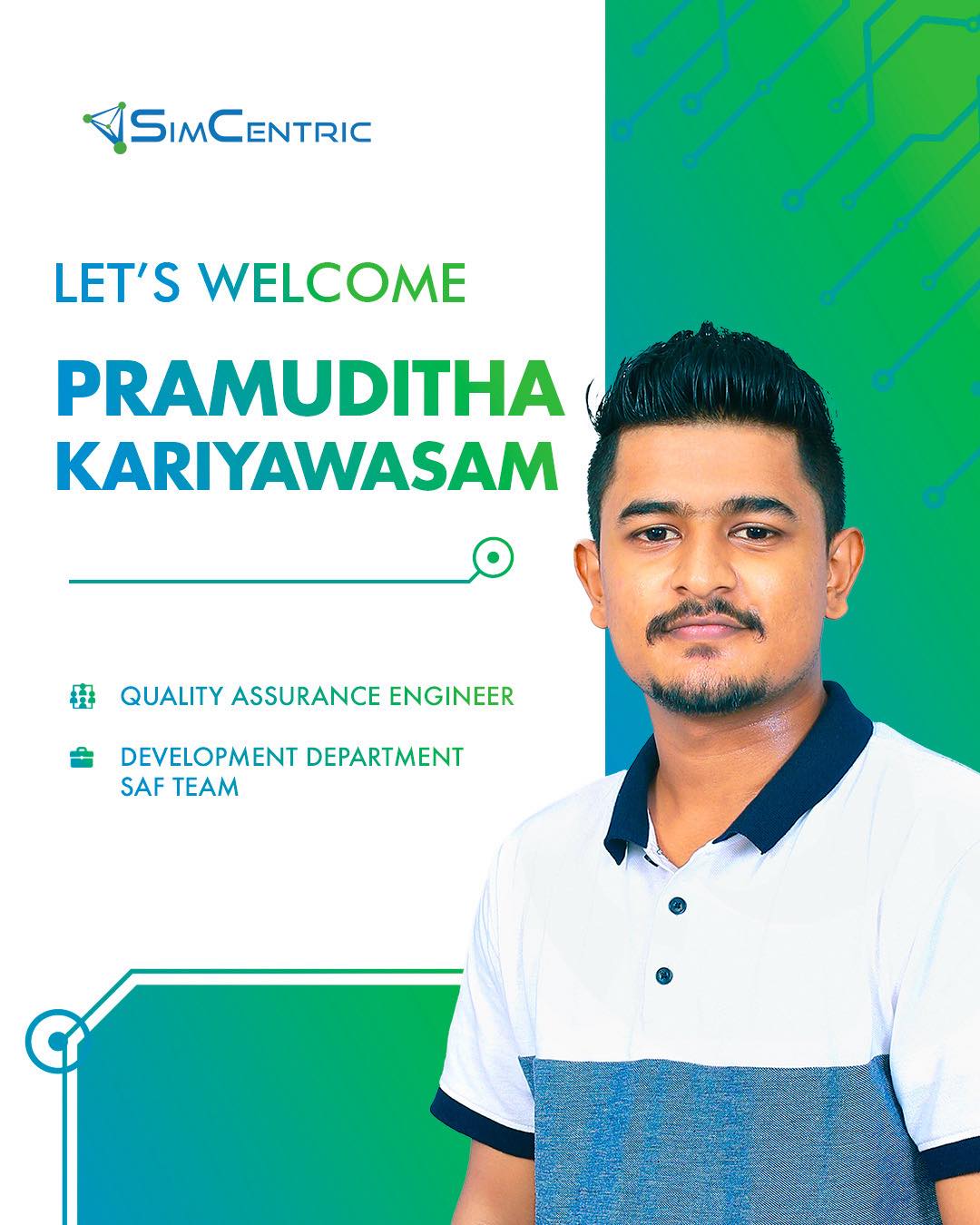 SimCentric - From Intern to QA Engineer – Congratulations, Pramuditha ...