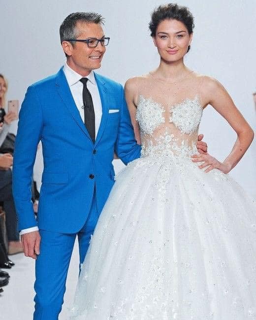 how much is randy fenoli blue dress Effie wedding for sale Size:34 x 32 weddingguest Noir Nostalgia Gown |