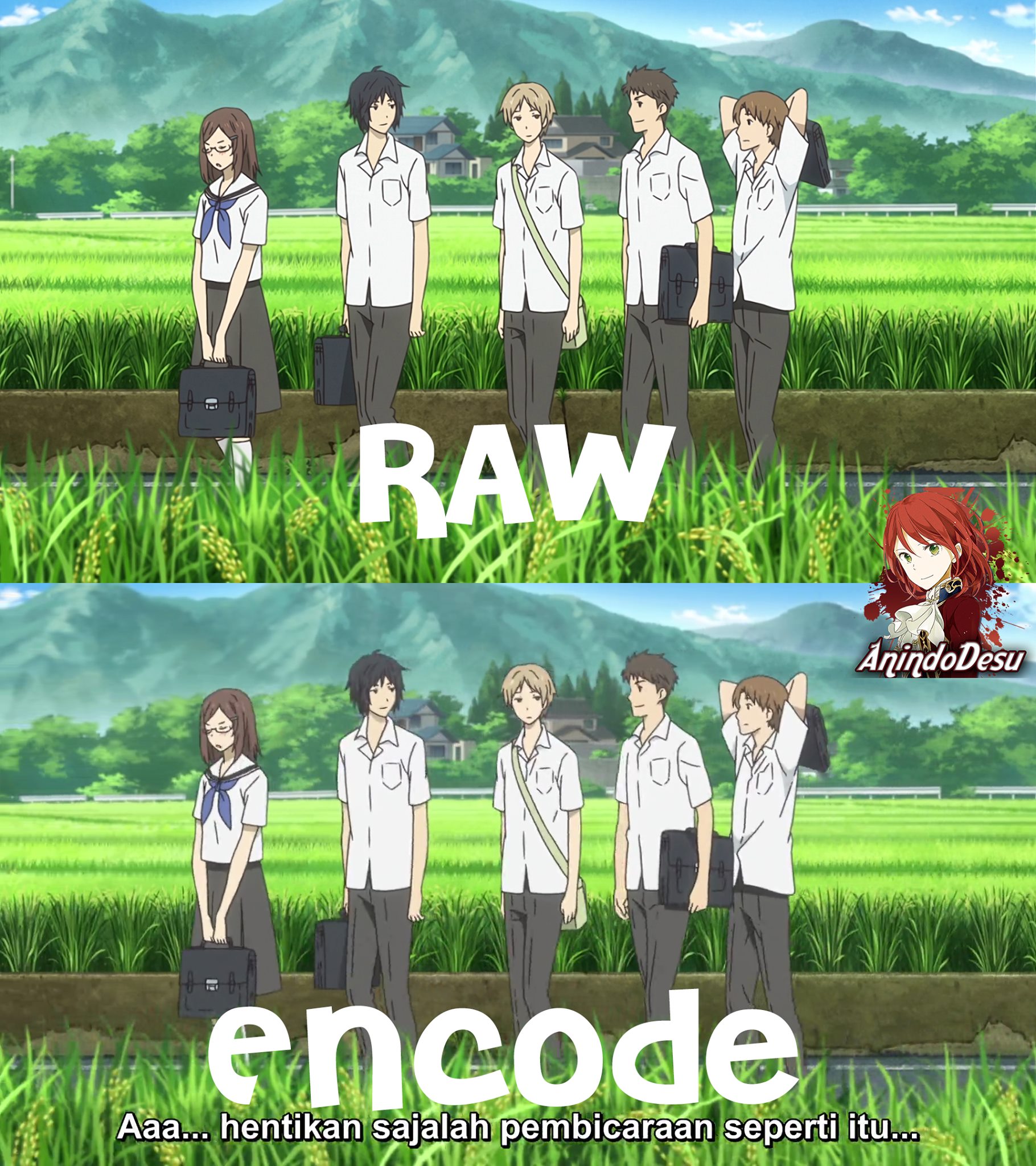 Ini perbedaan untuk RAW dan Encode... - Anime Indonesia Desu | Facebook