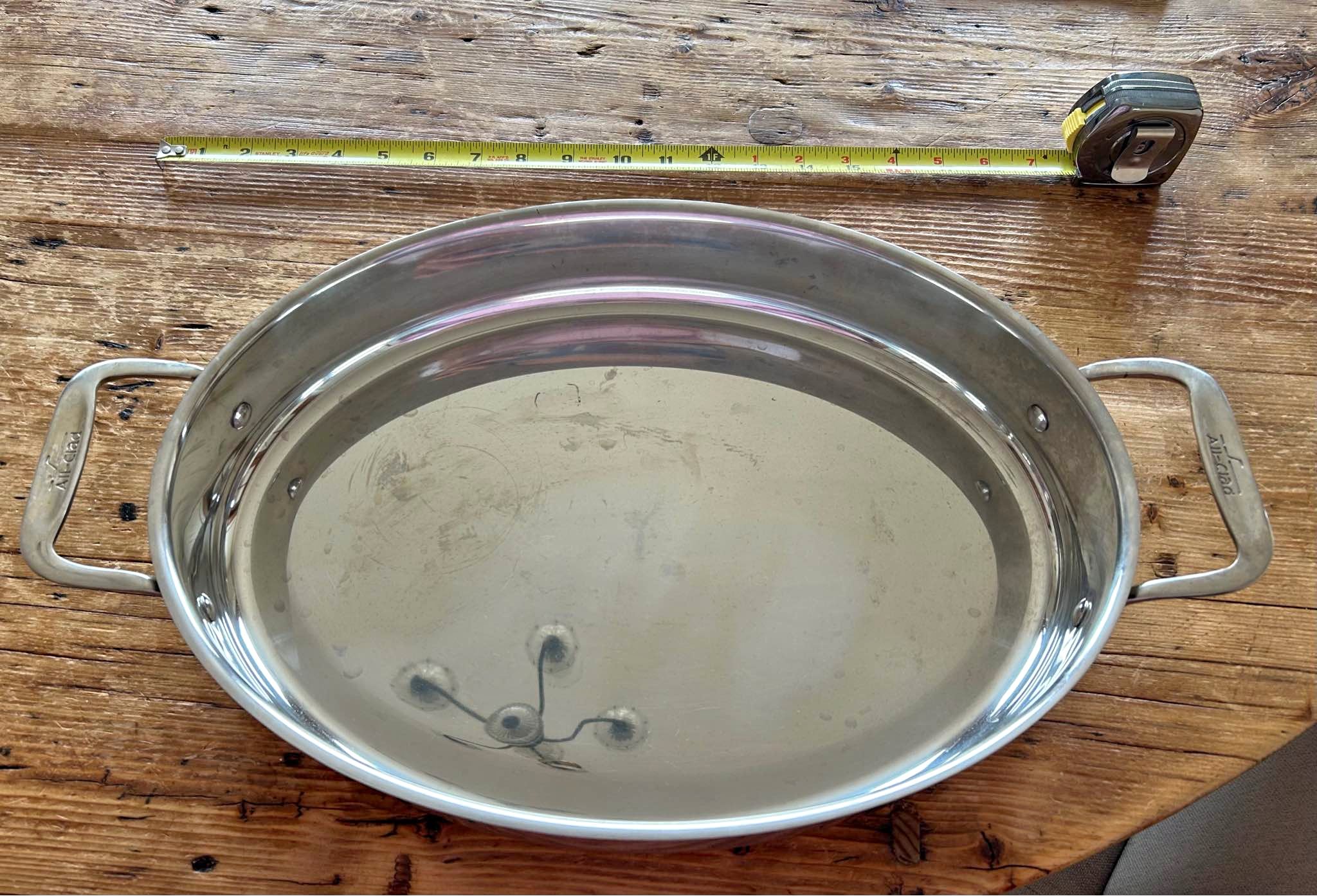 All-Clad Stainless Steel Oval Roasting Pan – Never Used - Roasting Pans ...
