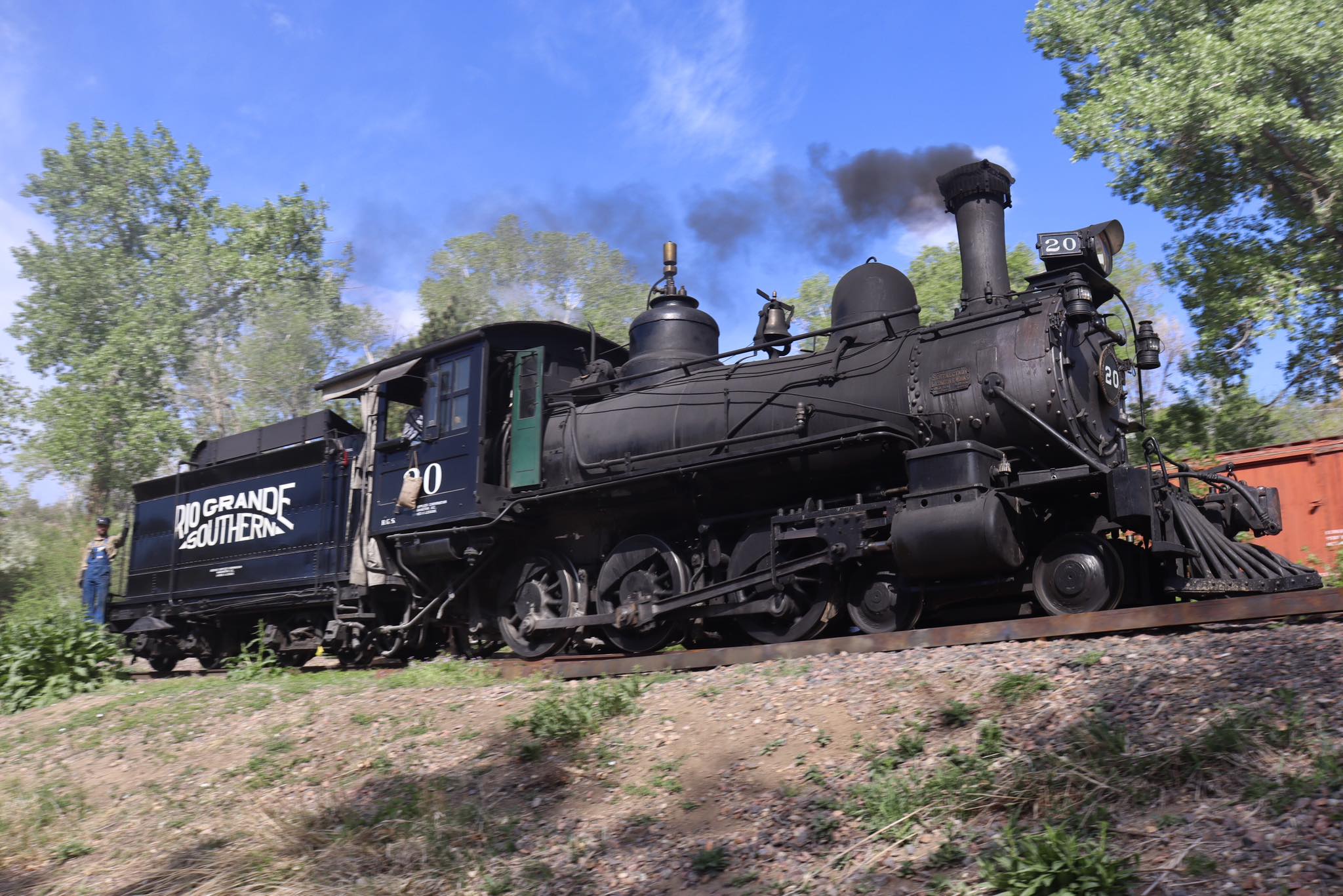 Rio Grande Southern motor no. 7 at Colorado Railroad Museum