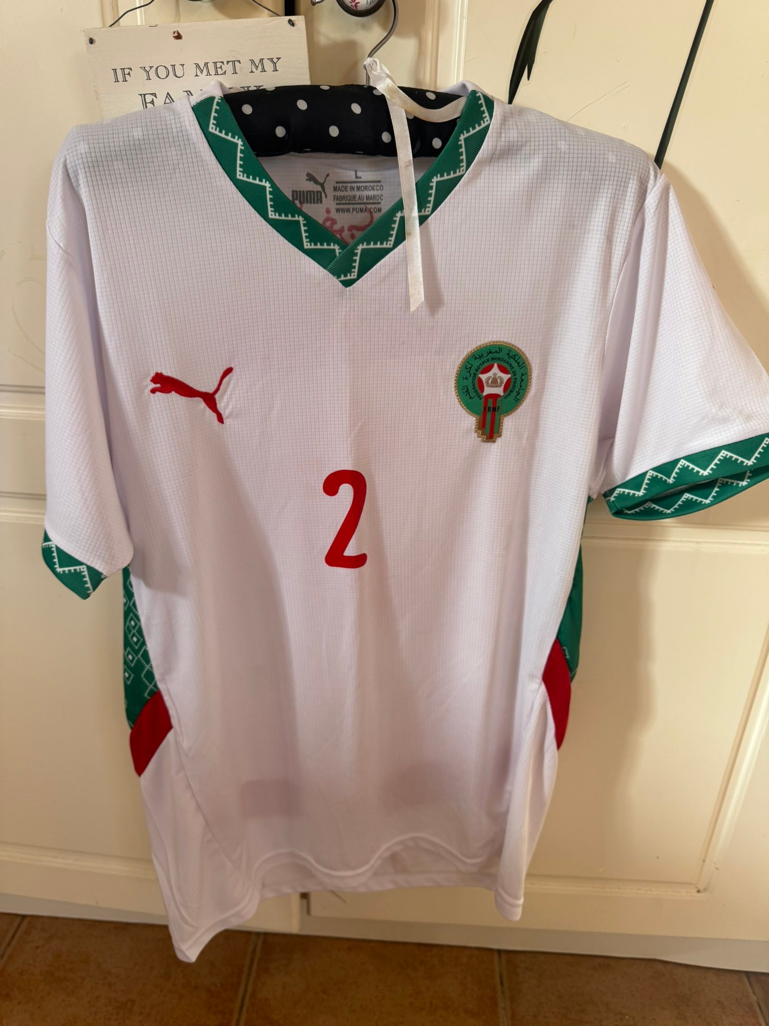 New Puma Morocco national football team jersey has the name Hakimi