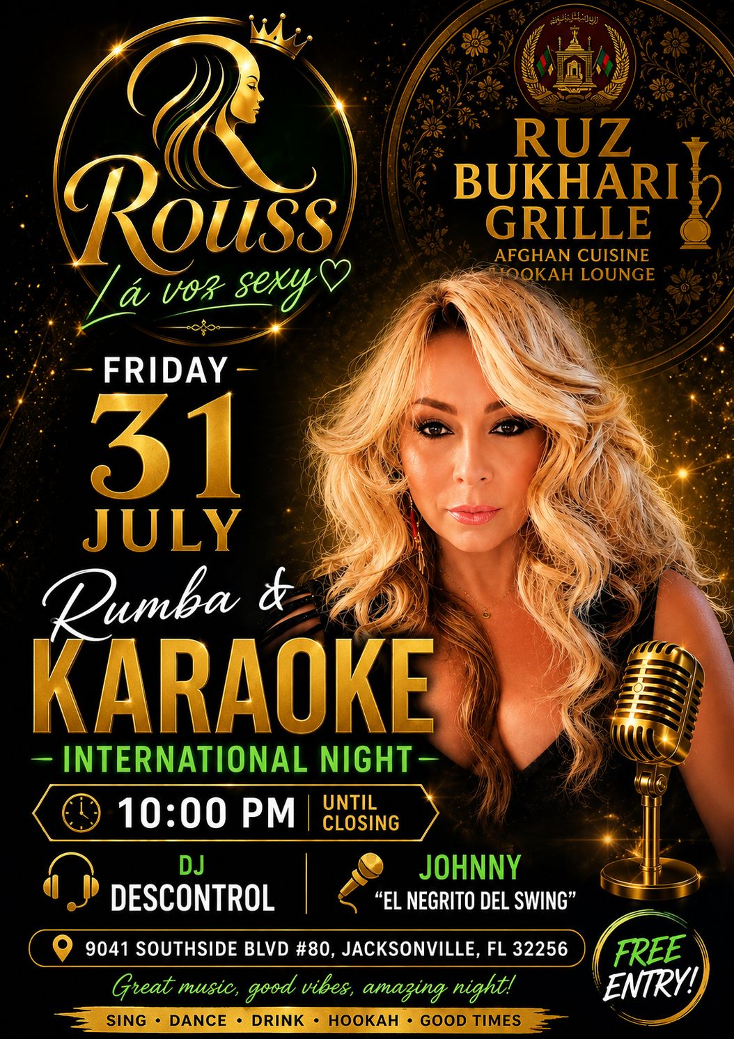 International Rumba and Karaoke Night at Ruz Bukhari Grill
