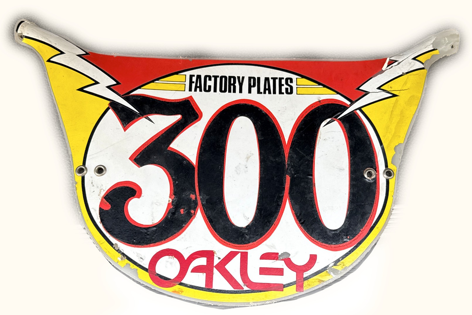 自転車 Old bmx troy lee designs number plate