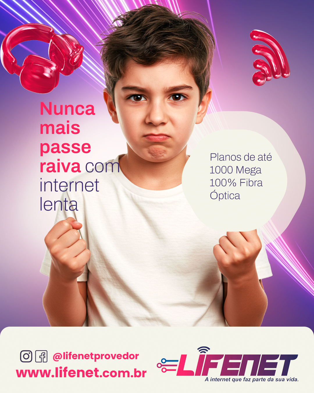 Lifenet Telecom - 🚫💢 Chega de perder tempo com internet... | Facebook