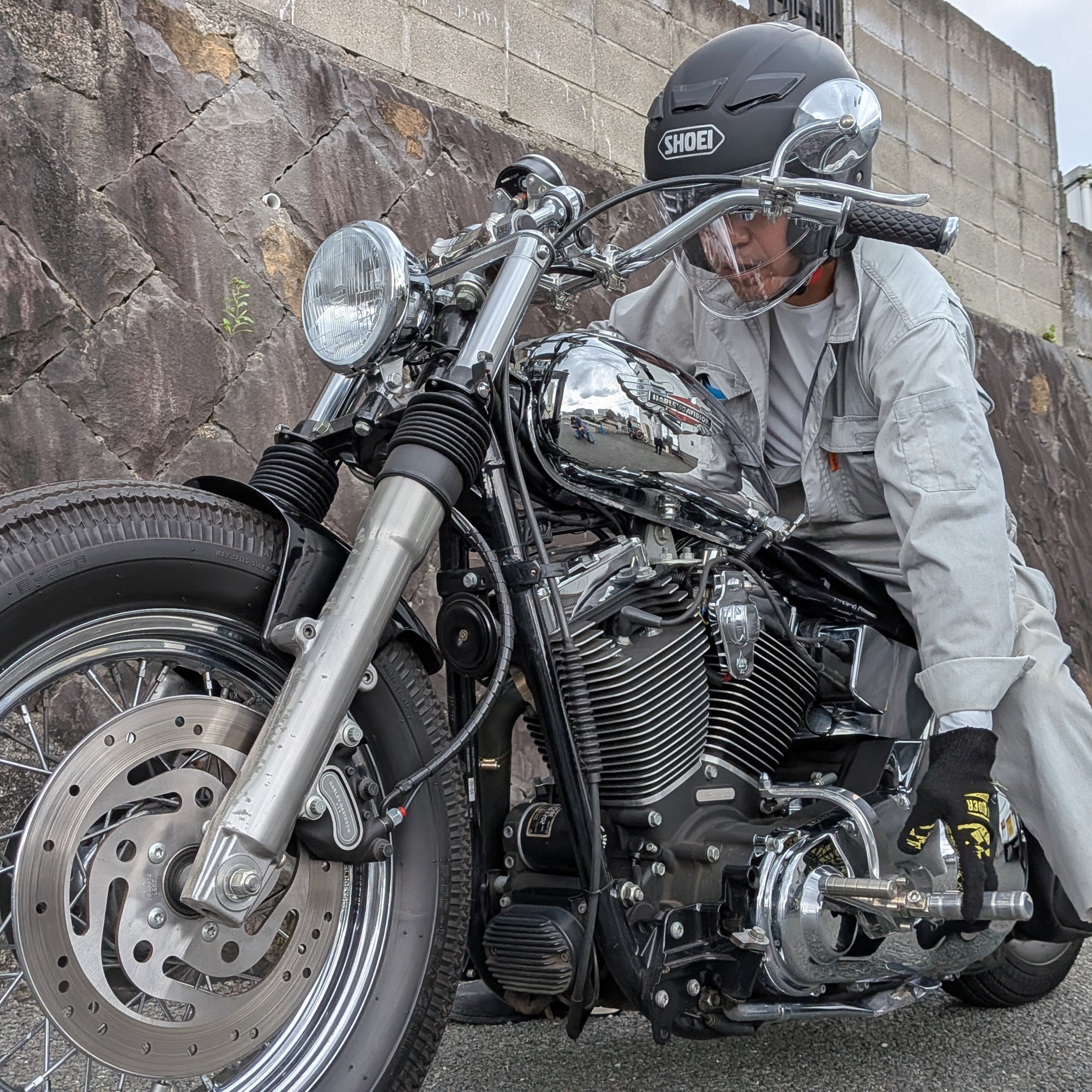 96 エボヘリテイジをチョッパーにする。その3 #harleydavidson