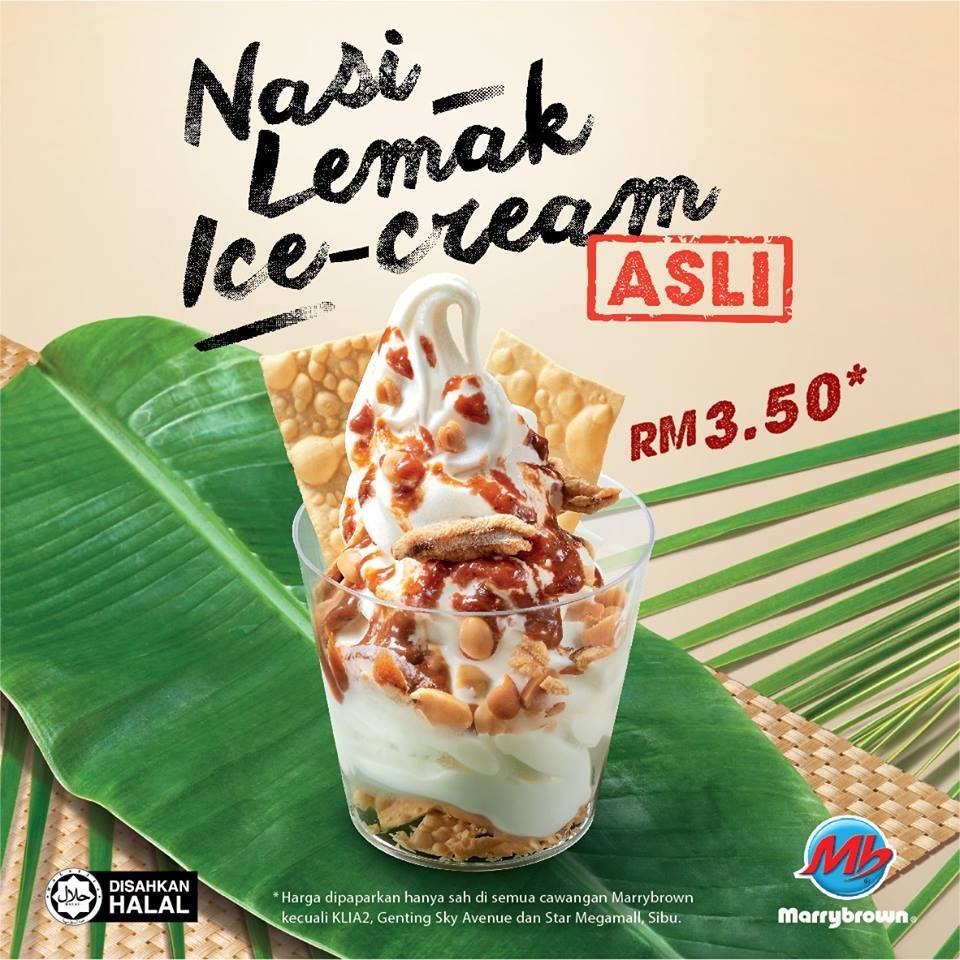Marrybrown Nasi Lemak Ice Cream Freebies Land Malaysia Facebook