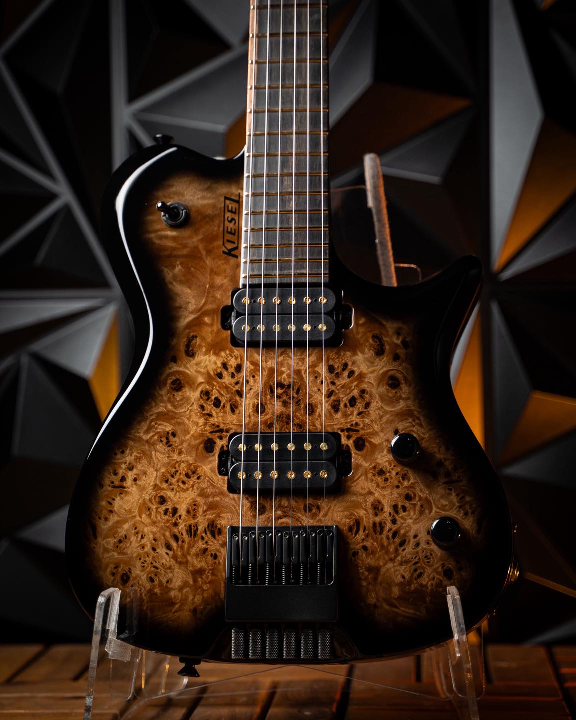 Kiesel - DC600 (Lefty) in vintage yellow cali-burst over flamed