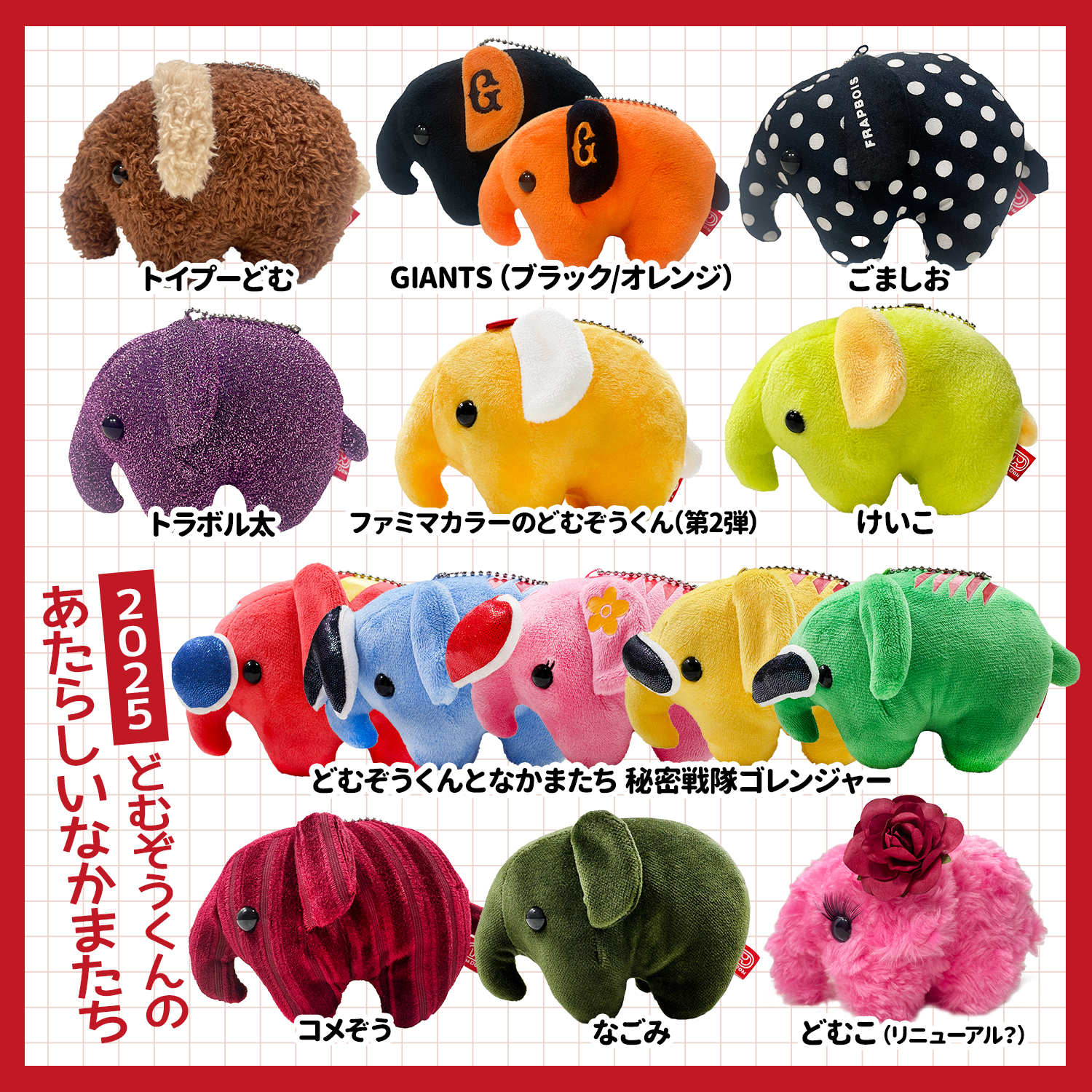 2025年もどむぞうくんに🐘 たくさんのおともだちができました💓 今年