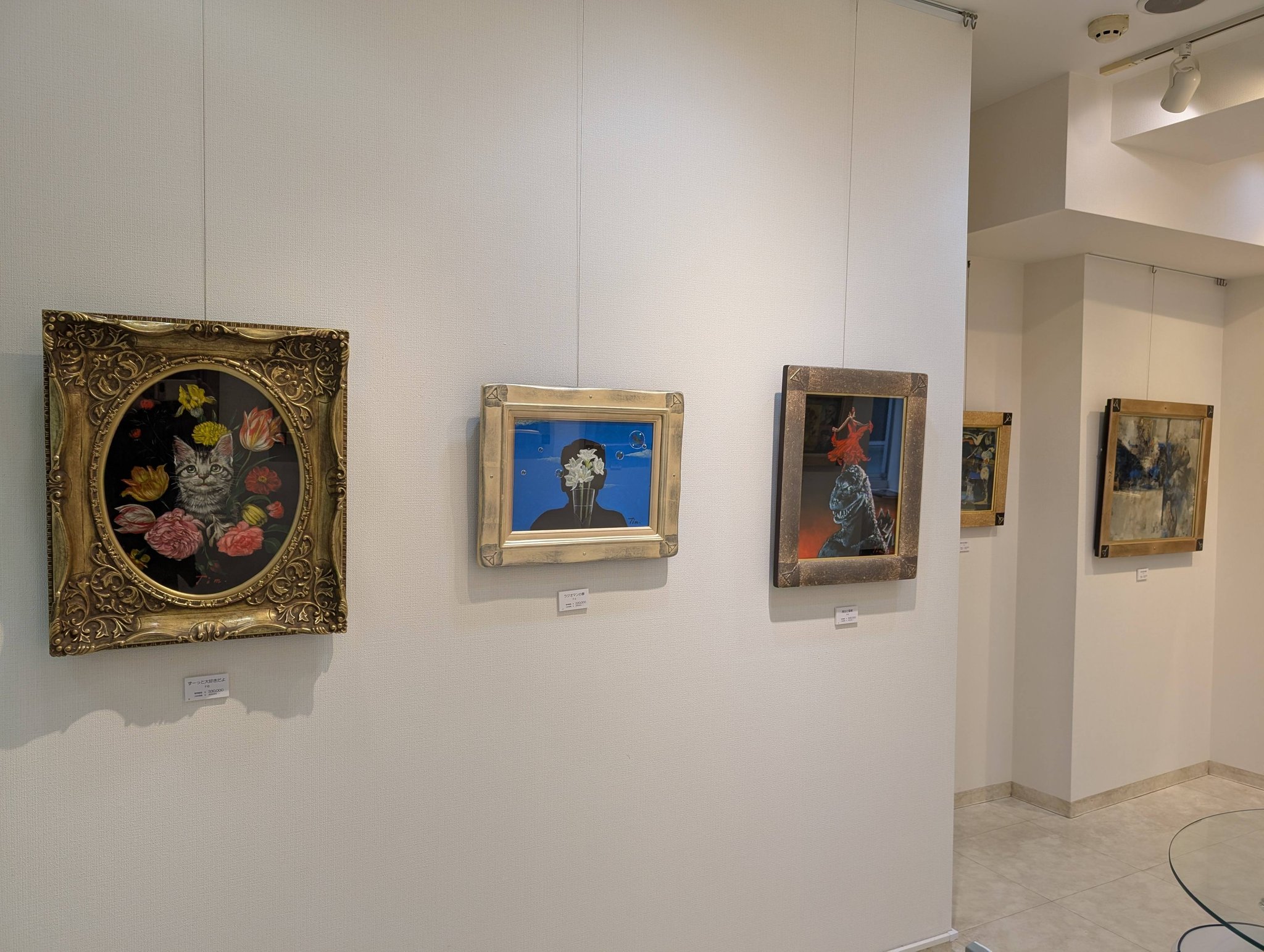 辻井久子展 』 この時期にピッタリな清涼感のある作品たちです。 200号