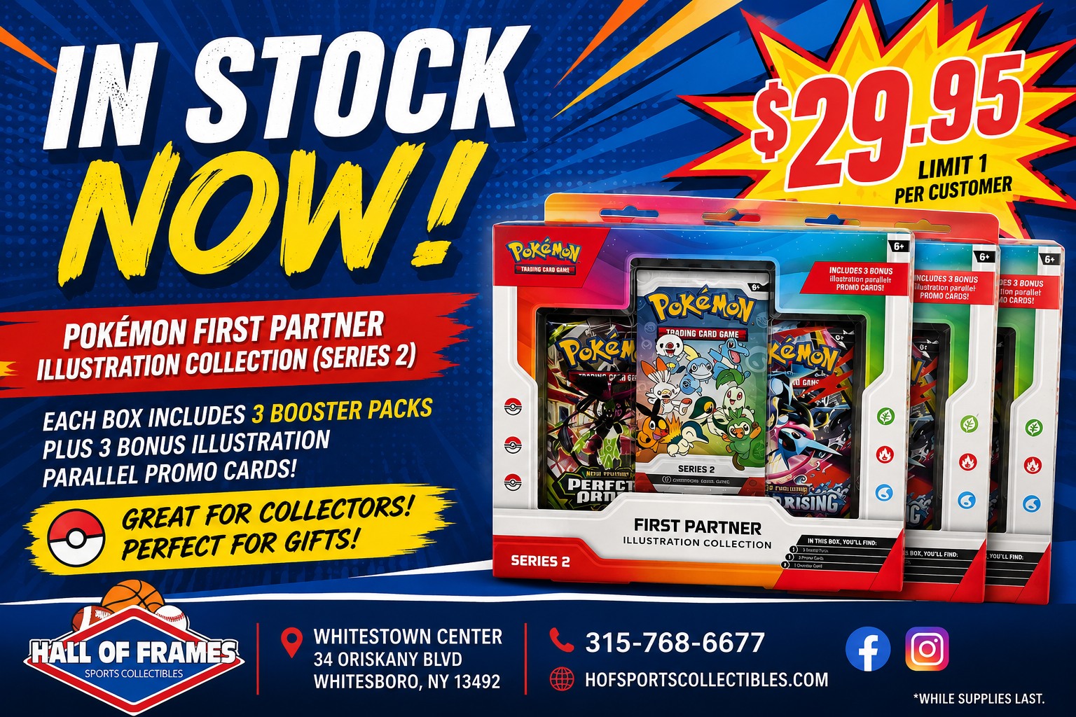 Pokémon First Partner Illustration Collection Series 2 in stock