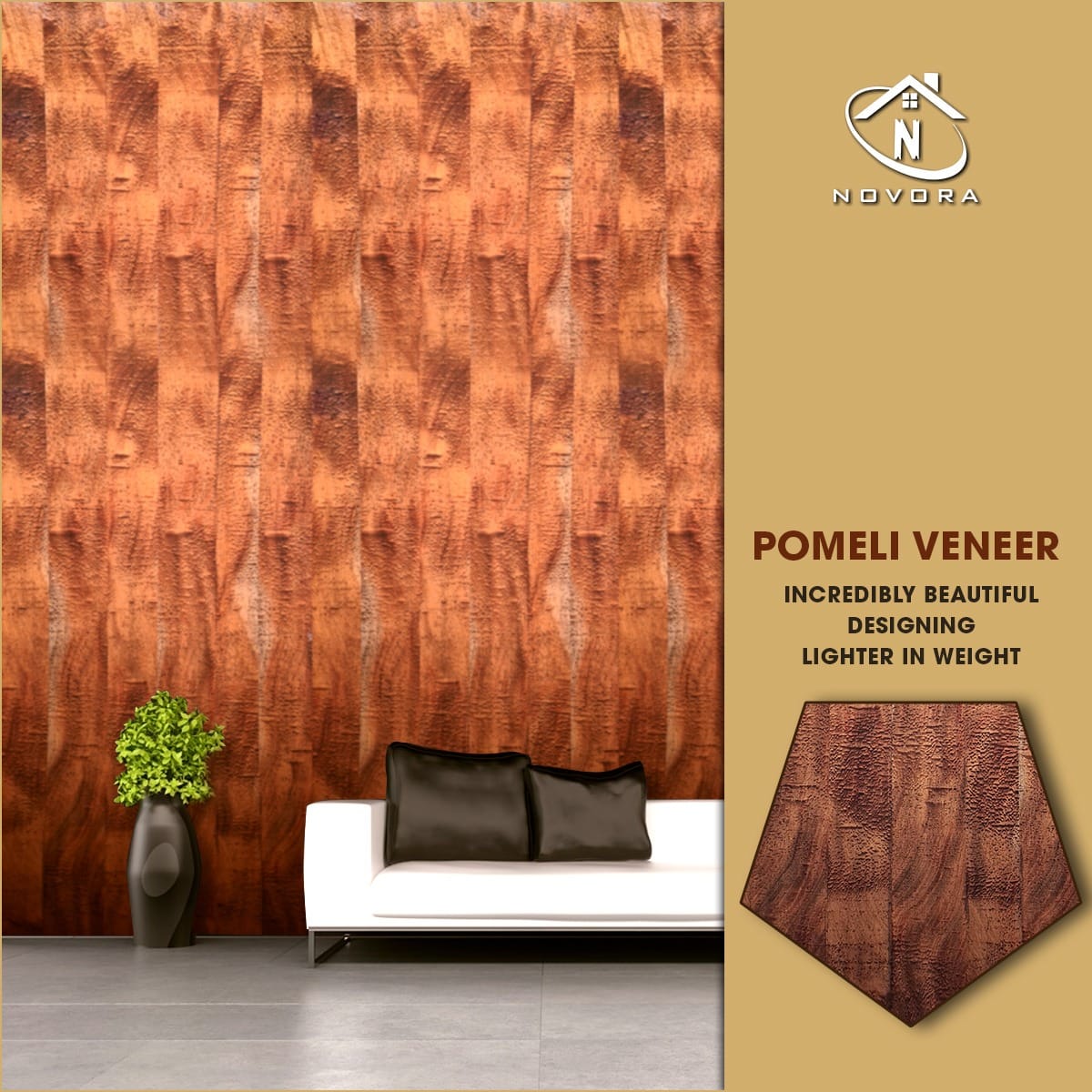 The look & feel of a Pomeli... - Novora Veneers & Plywood