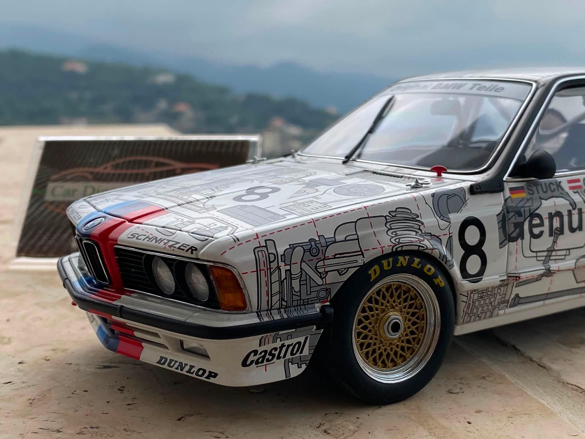 Rare number 8 BMW 635 CSI 1984 Autoart diecast