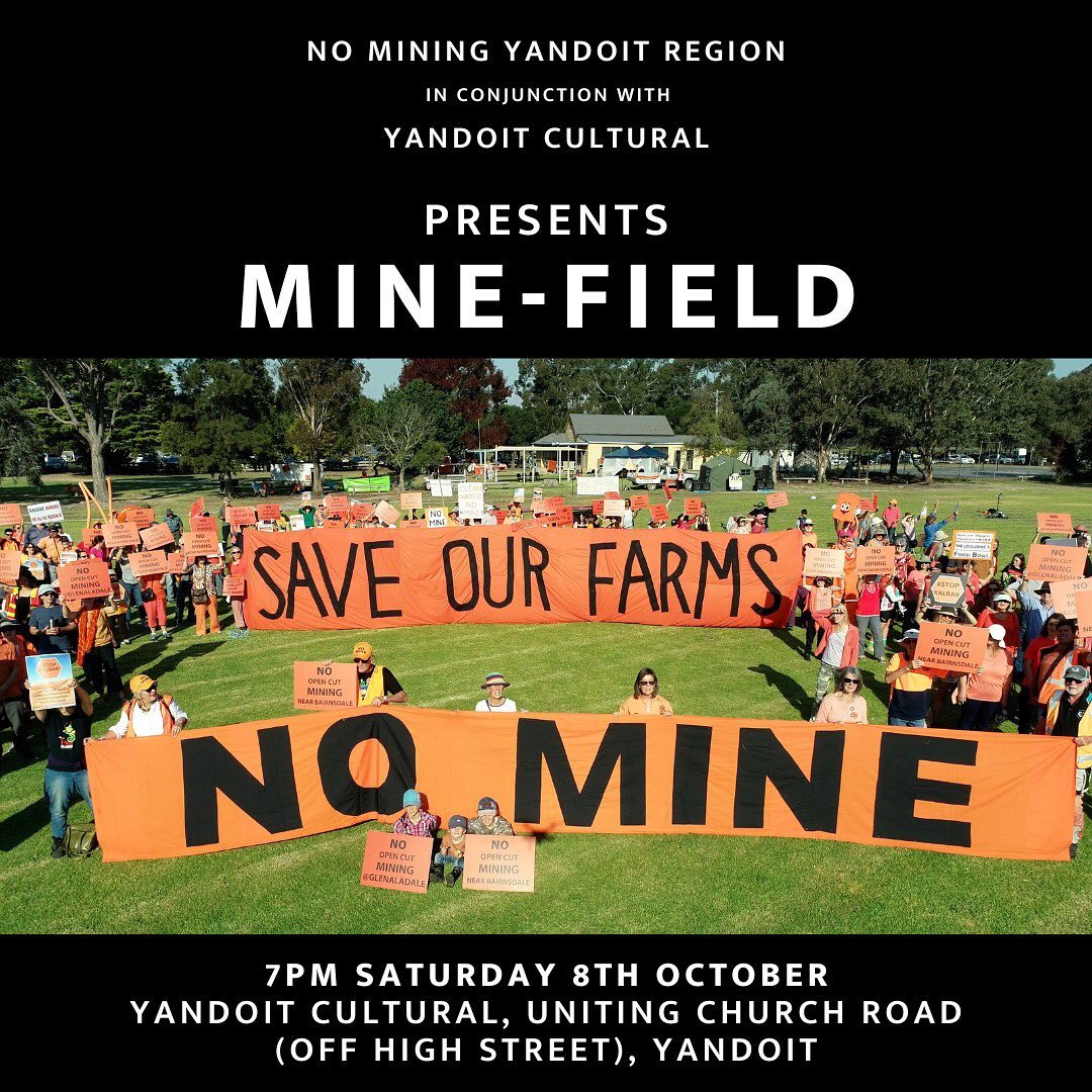 The documentary MINE-FIELD is coming to... - Yandoit Cultural | Facebook
