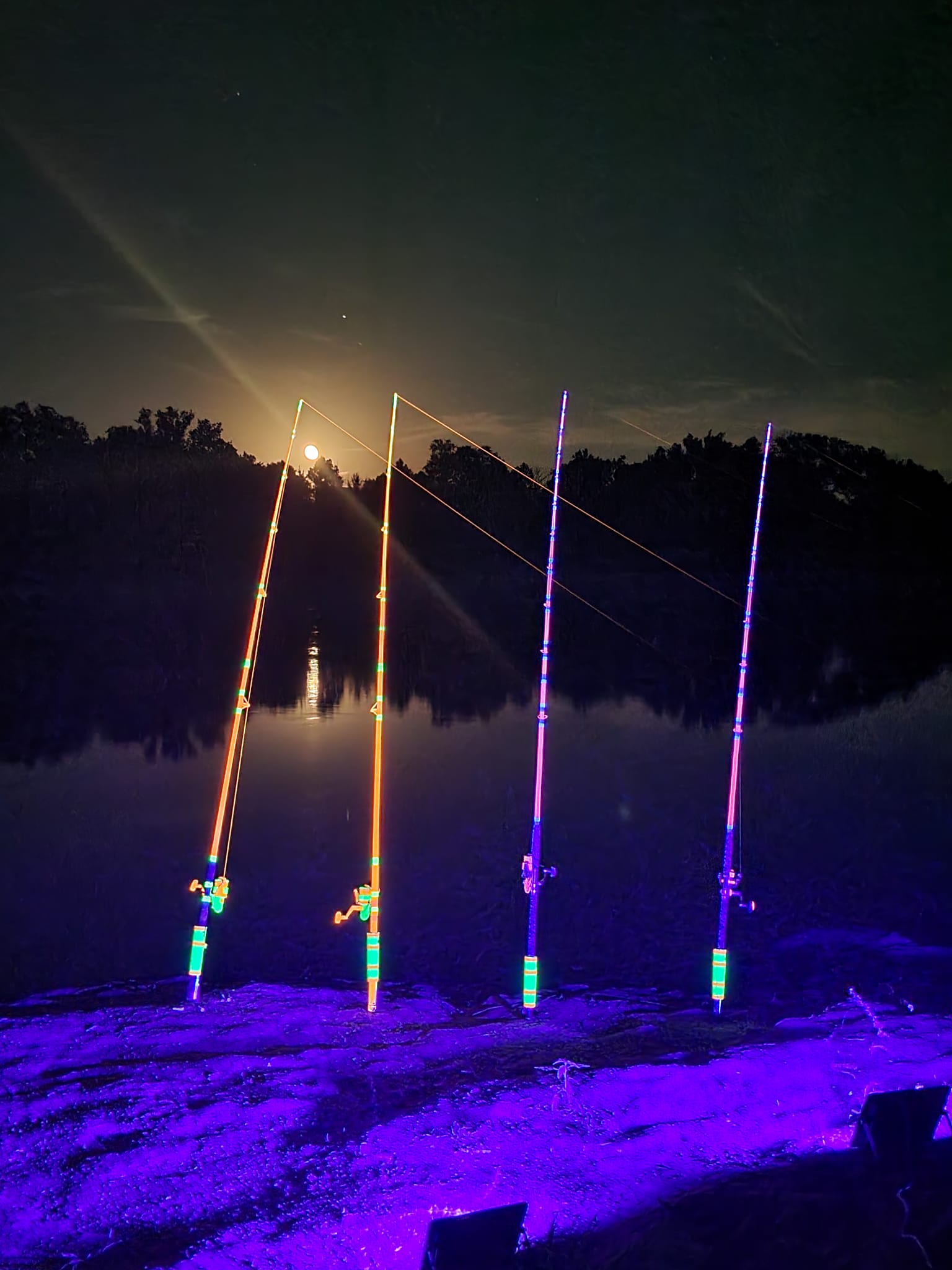 black light fishing pole ANCIENT MARINER Catfish Rods, 7'6