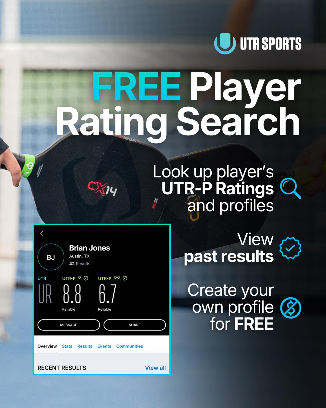 UTR Sports - Did you know?! 🤔 Looking up pickleball player... | Facebook