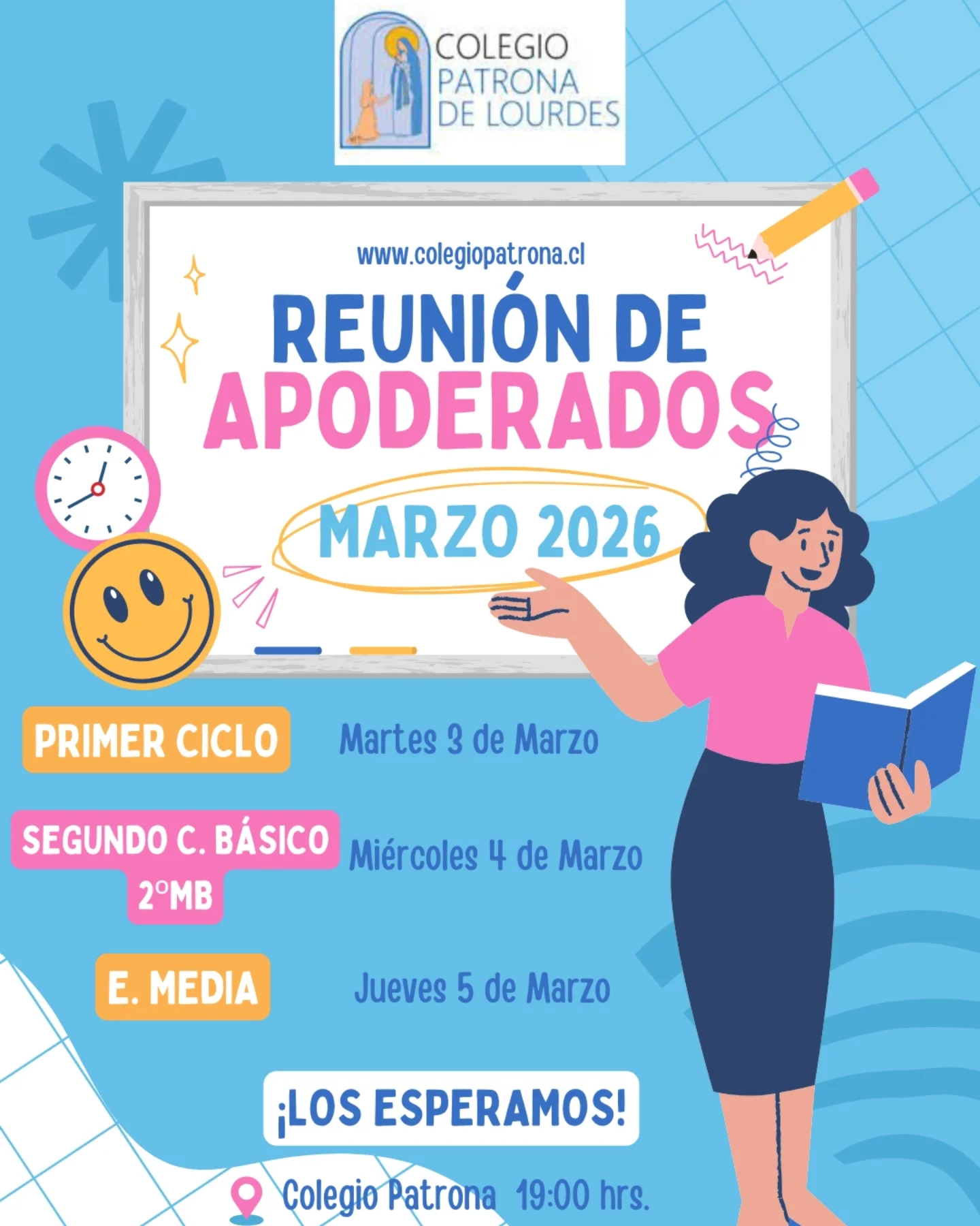 Colegio - Atención Apoderados📢 Citamos a nuestra primera reunión de ...