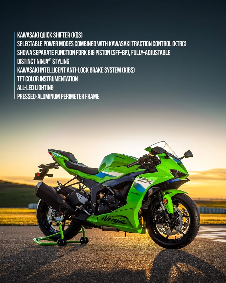 2026 Kawasaki Ninja ZX-6R supersport bike features and pricing