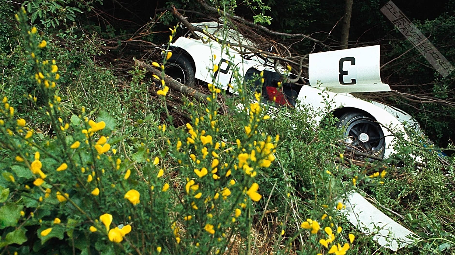 Year 1969 Nurburgring 1000 kms The remains of Vic Elford's and