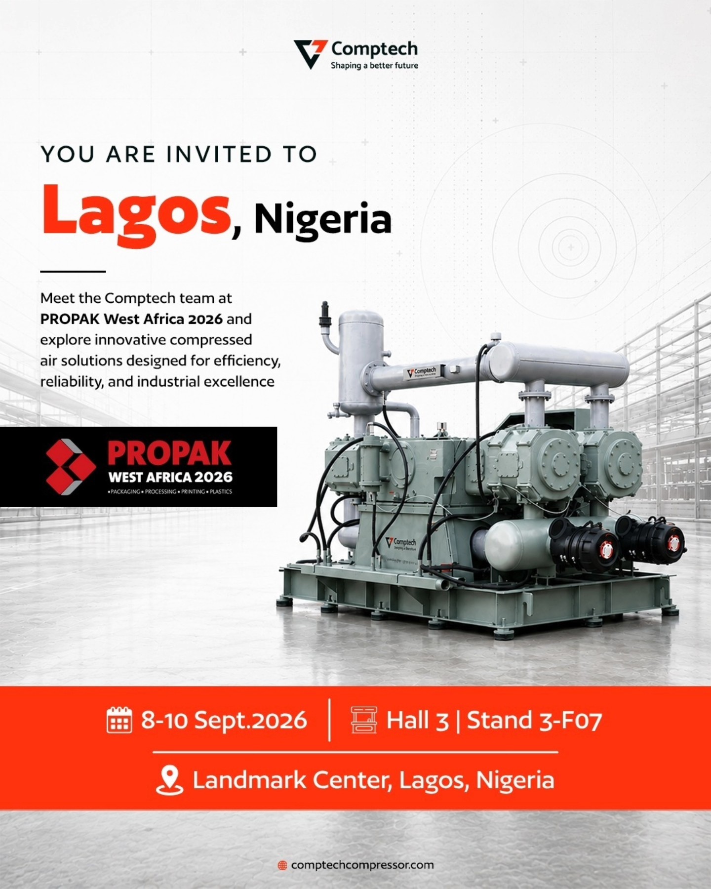 Exhibition hall with attendees exploring packaging machinery displays at Propak West Africa trade show. Image Title: Propak W