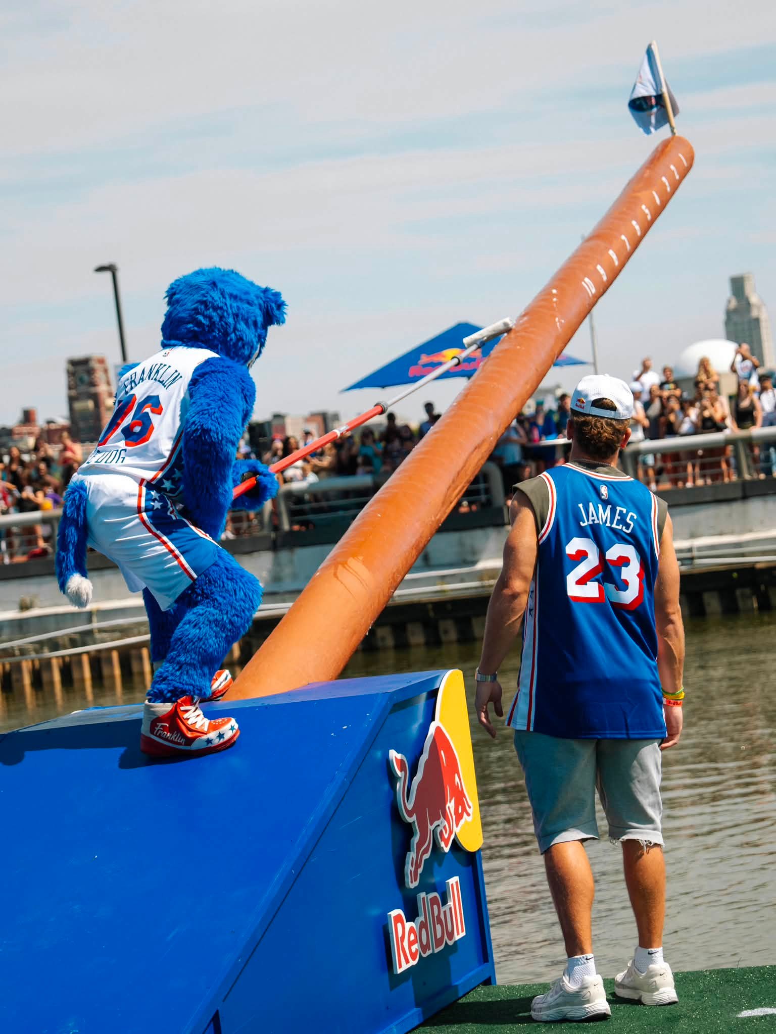 Franklin got Coop fitted for the season. Red Bull