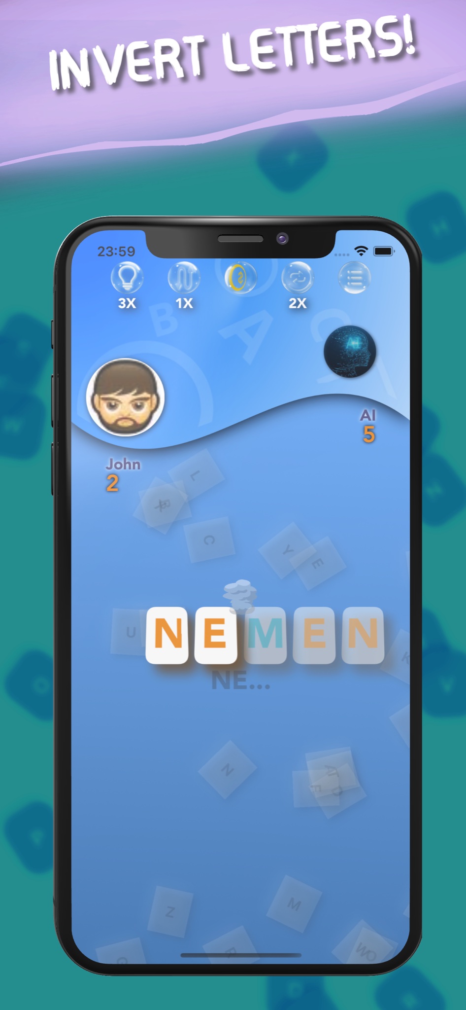 Wordtie - The Invert Letters is a consumable In App...