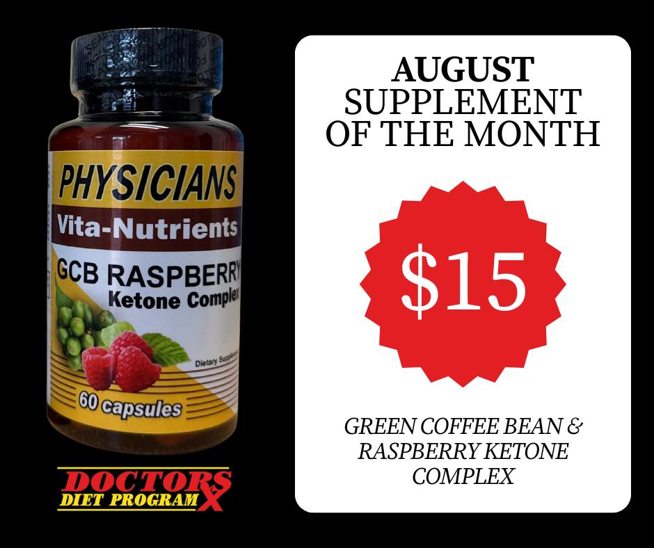 Doctors Diet Program's August supplement sale: Raspberry Ketones and GCB