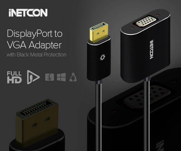 iNETCON DISPLAYPORT TO VGA ADAPTER.... - I-NetCon Technology