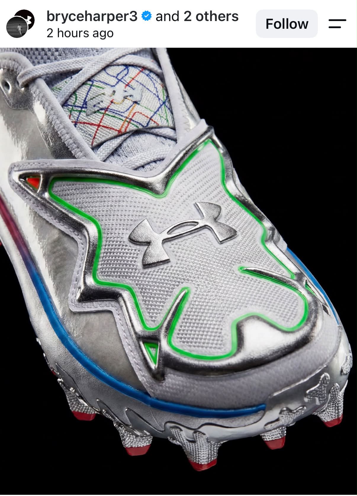 Bryce Harper released the design of his latest signature cleat