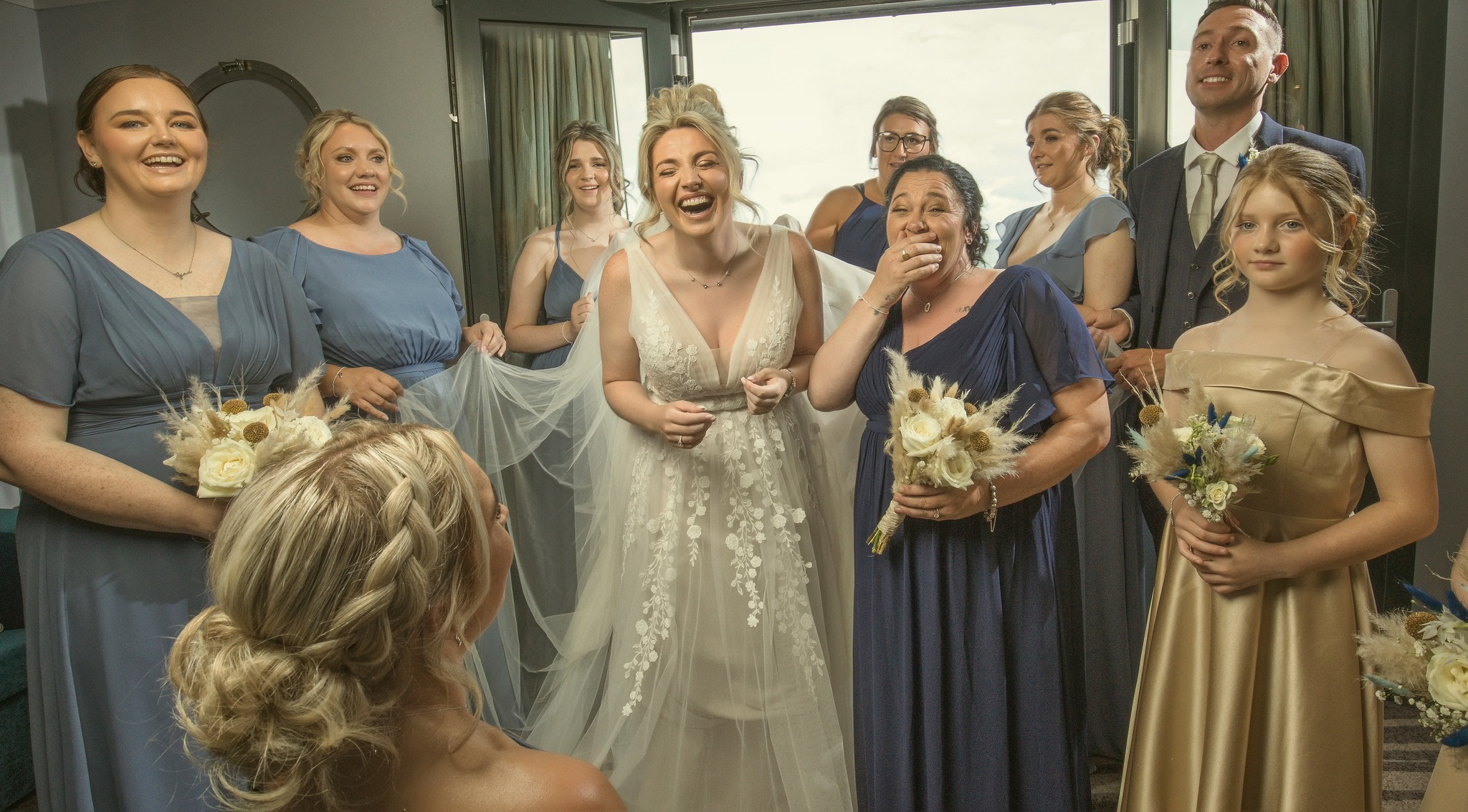 Bridal party glamour and wedding inspiration from Martin Vaughan Photography