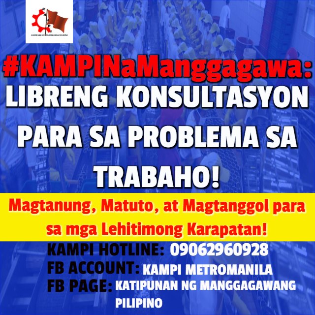Katipunan Ng Manggagawang Pilipino Posts Facebook