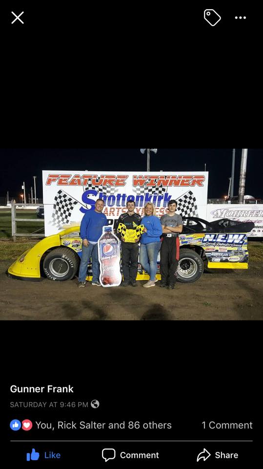Congratulations to Gunner Frank on... - Wolf-Pack Racing LLC | Facebook
