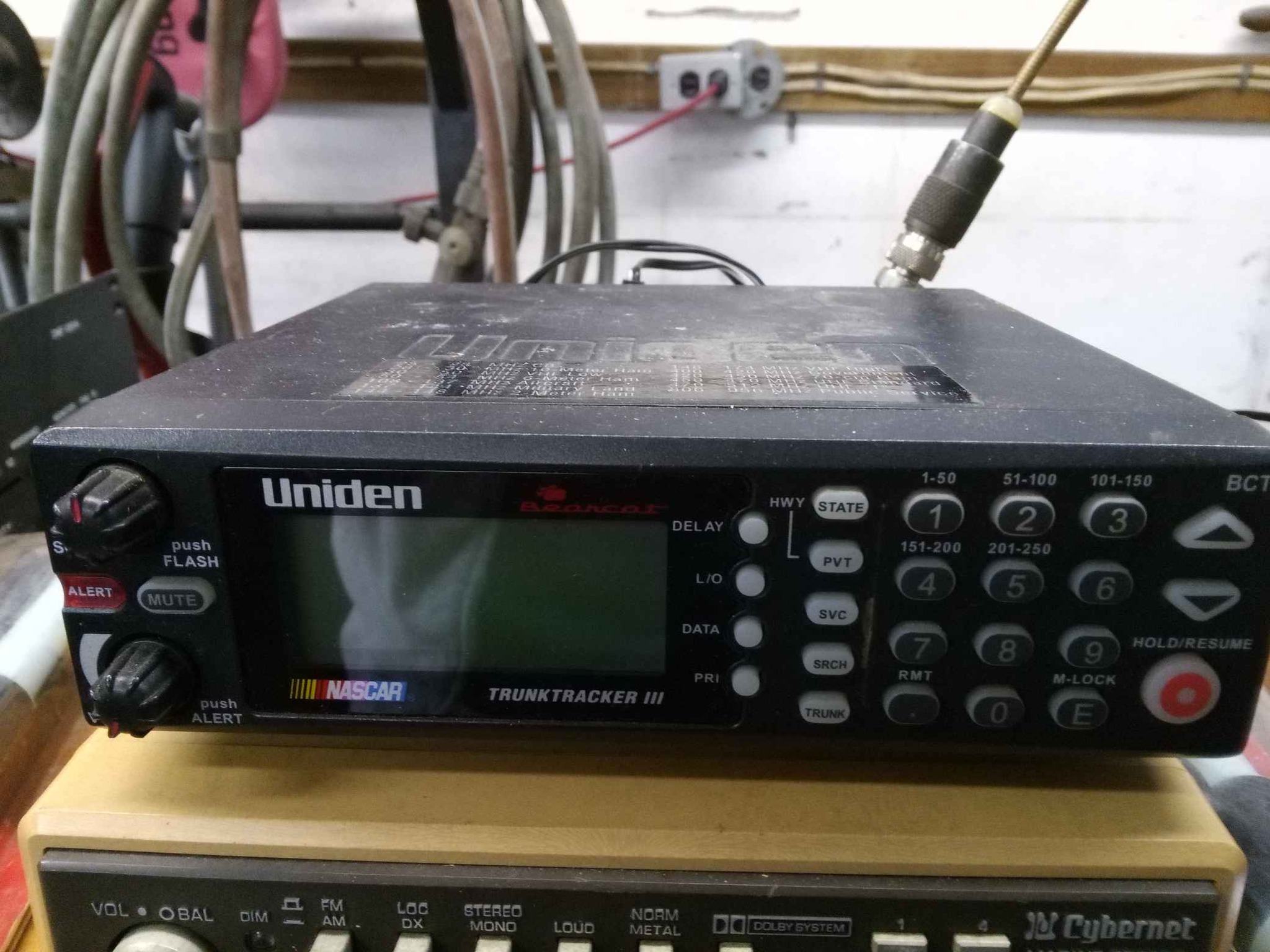 Uniden BCT8 Bearcat TrunkTracker III scanner. It is designed to