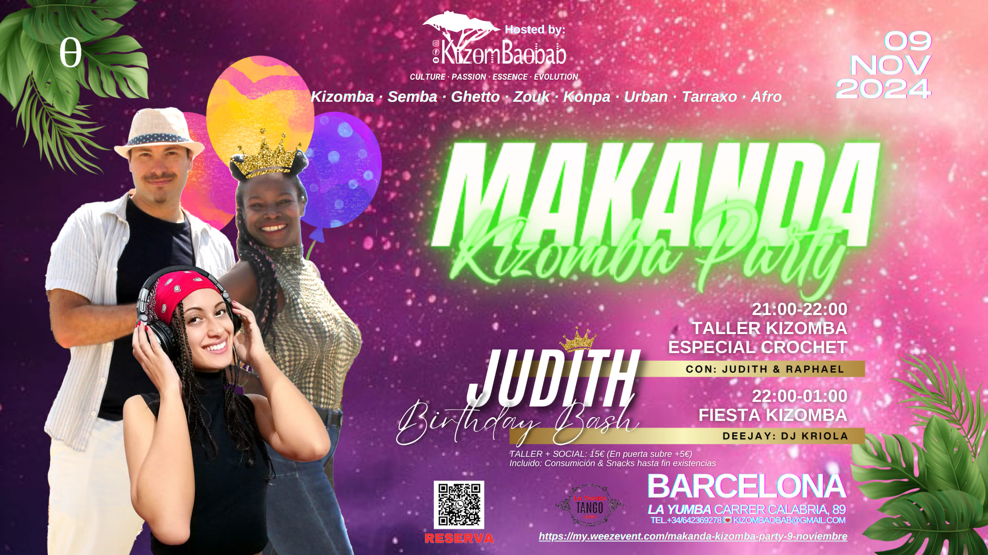 MAKANDA KIZOMBA PARTY (MENSUAL) | DJ KRIOLA | 9 NOV 2024 | BARCELONA by ...