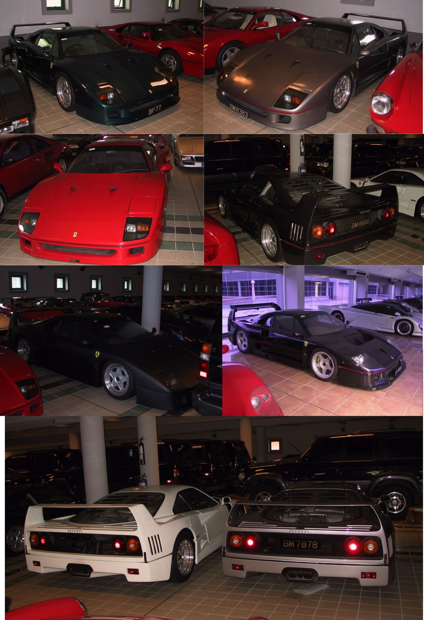 This Ferrari F40 was painted in this grey colour for the Sultan of
