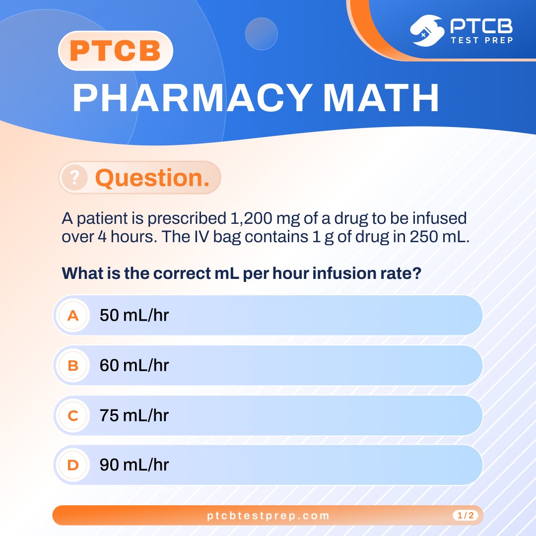 PTCB - IV infusion questions are routinely tested on the PTCB exam ...