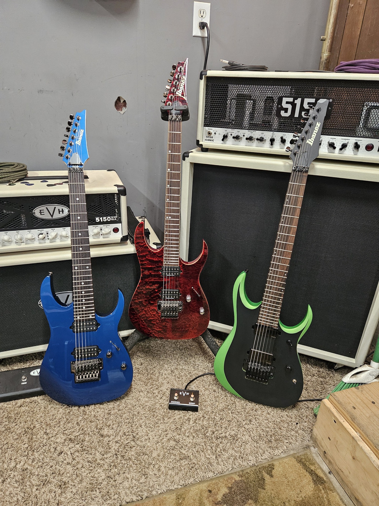 Ibanez RGR752 and RG7321 with Bare Knuckle Aftermath pickups