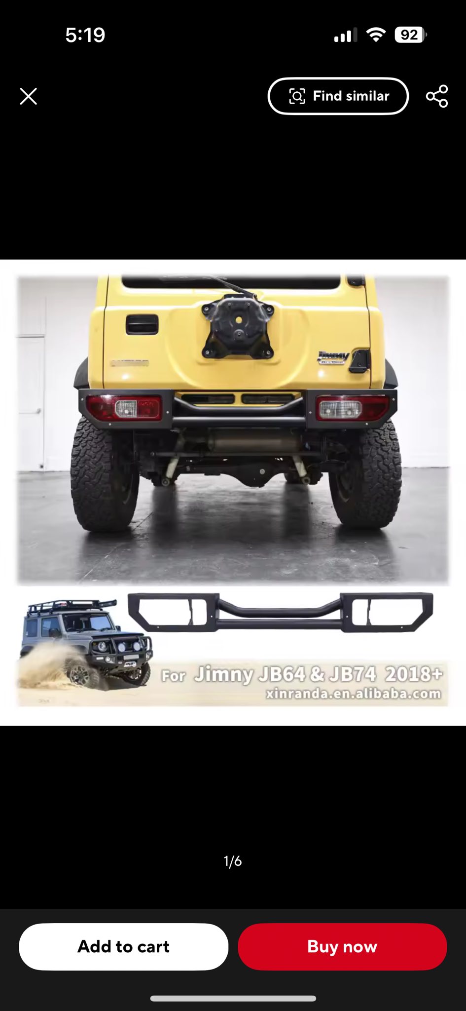 パーツ JA22 back bumper with lights パーツ JA22 back bumper with