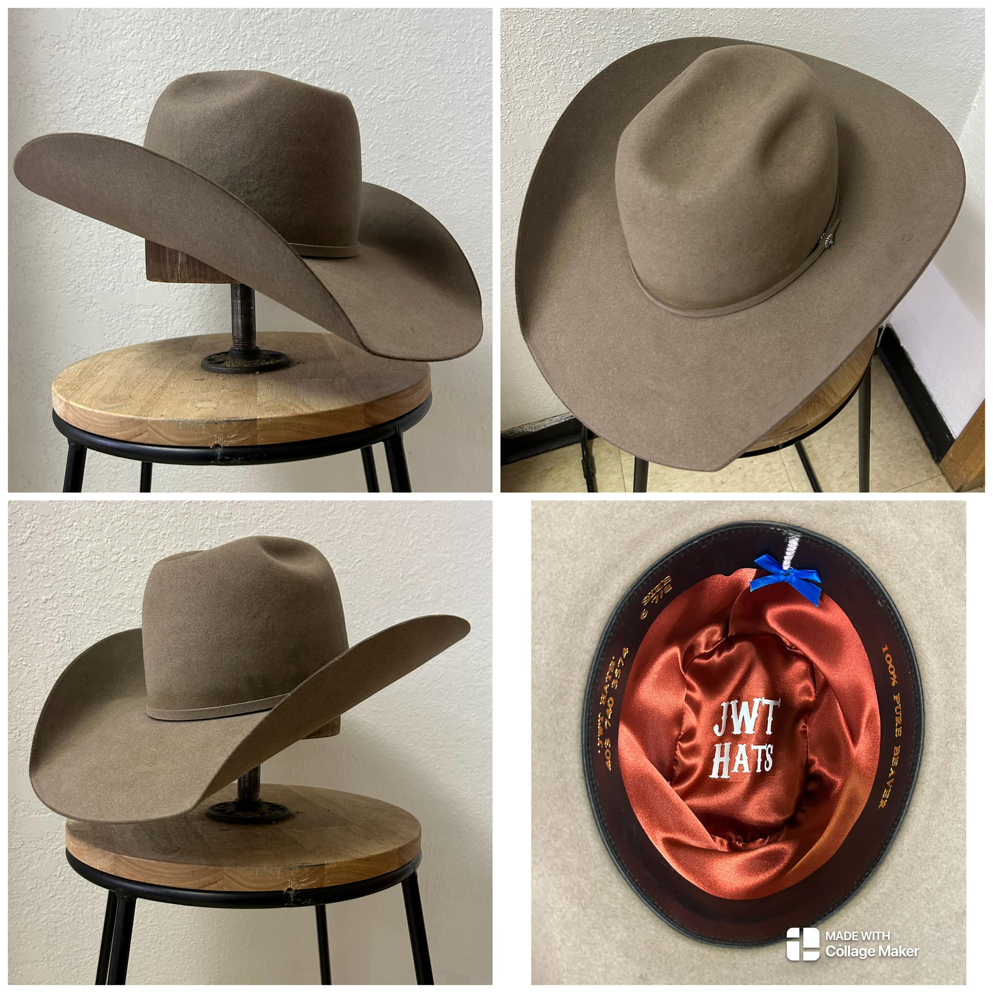 JWT Hats 100% beaver cowboy hat