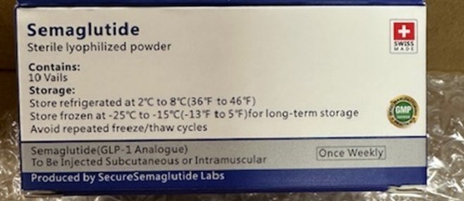 🚨 Could you spot a counterfeit GLP-1 medication? The product pictured here has a telltale warning sign: the word 